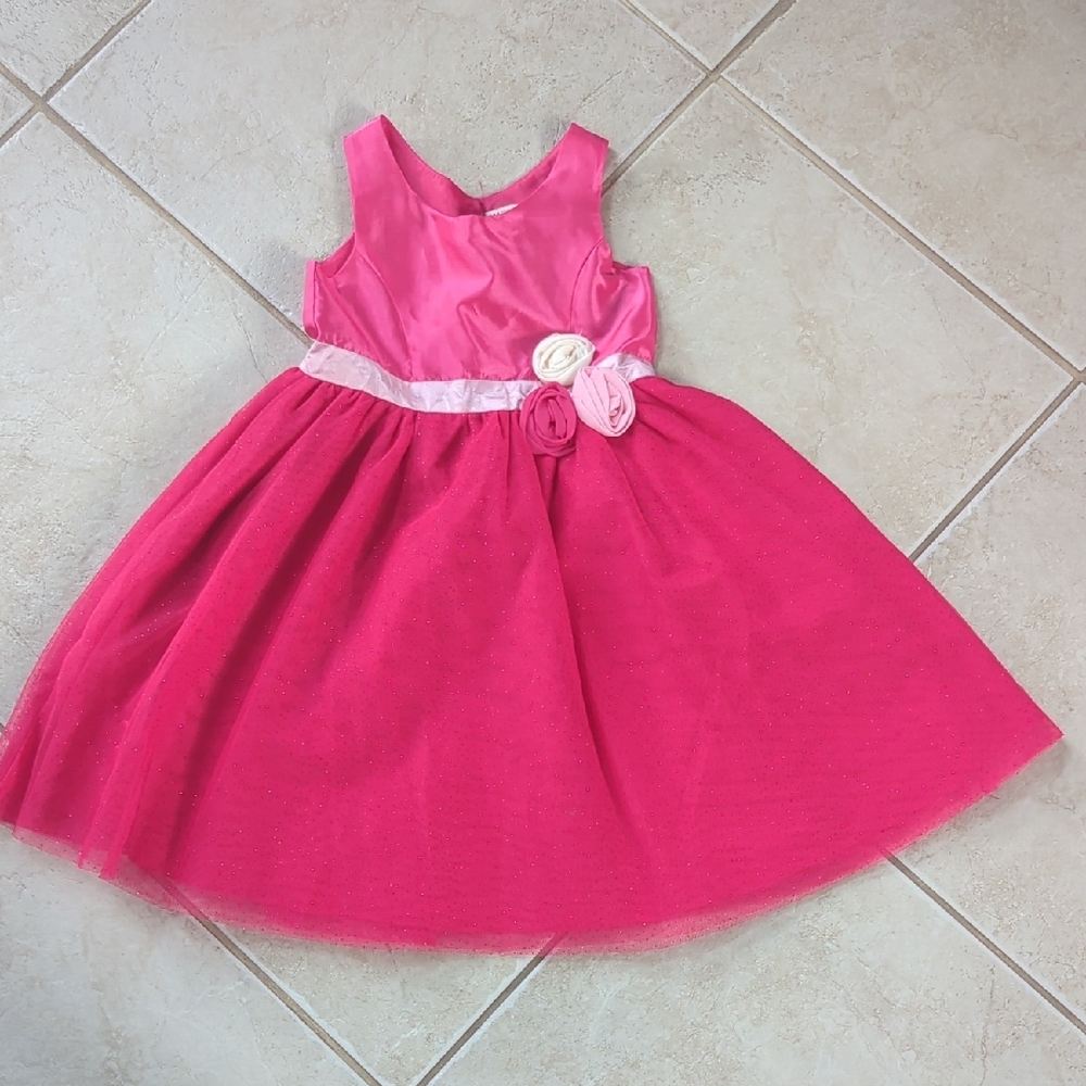 H&M Pink Sleeveless Scoop Neck A-Line Dress Girls Size 7
